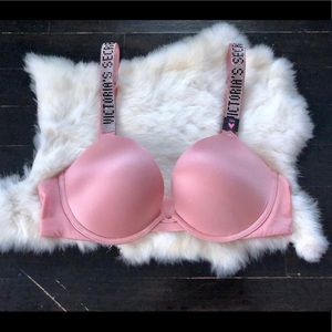 Victoria’s Secret PINK bedazzled push up bra 34 b